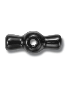 BOUTON PORCELAINE NOIRE VIS...