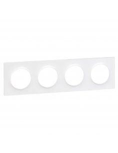 PLAQUE 4 POSTES BLANC STYL...
