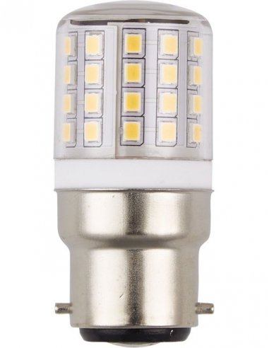 Ampoule tube led B22 3000K 550lm 4.5W blanc chaud 27x58mm