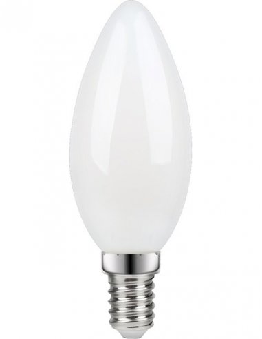 Lot de 10 ampoules LED E14 flamme 4,9W 470Lm 3000K - garantie 2 ans